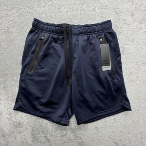 LEG3ND Shorts Mens S Blue Athletic Drawstring Elastic Waist Pockets Gym